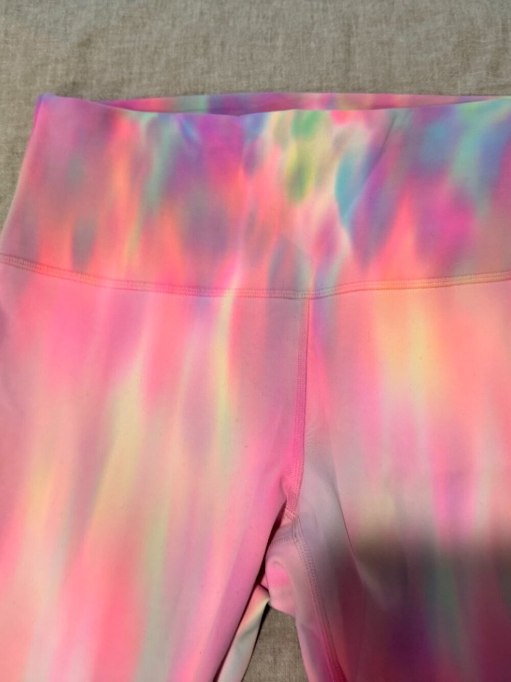 Rare Lululemon Wunder Train High-Rise Tight 25” Psychedelic Wash Multi Size 10 - Picture 5 of 5